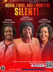 Again I Rise And I Will Not Be Silent Women Conference 2026 Nightly Speakers